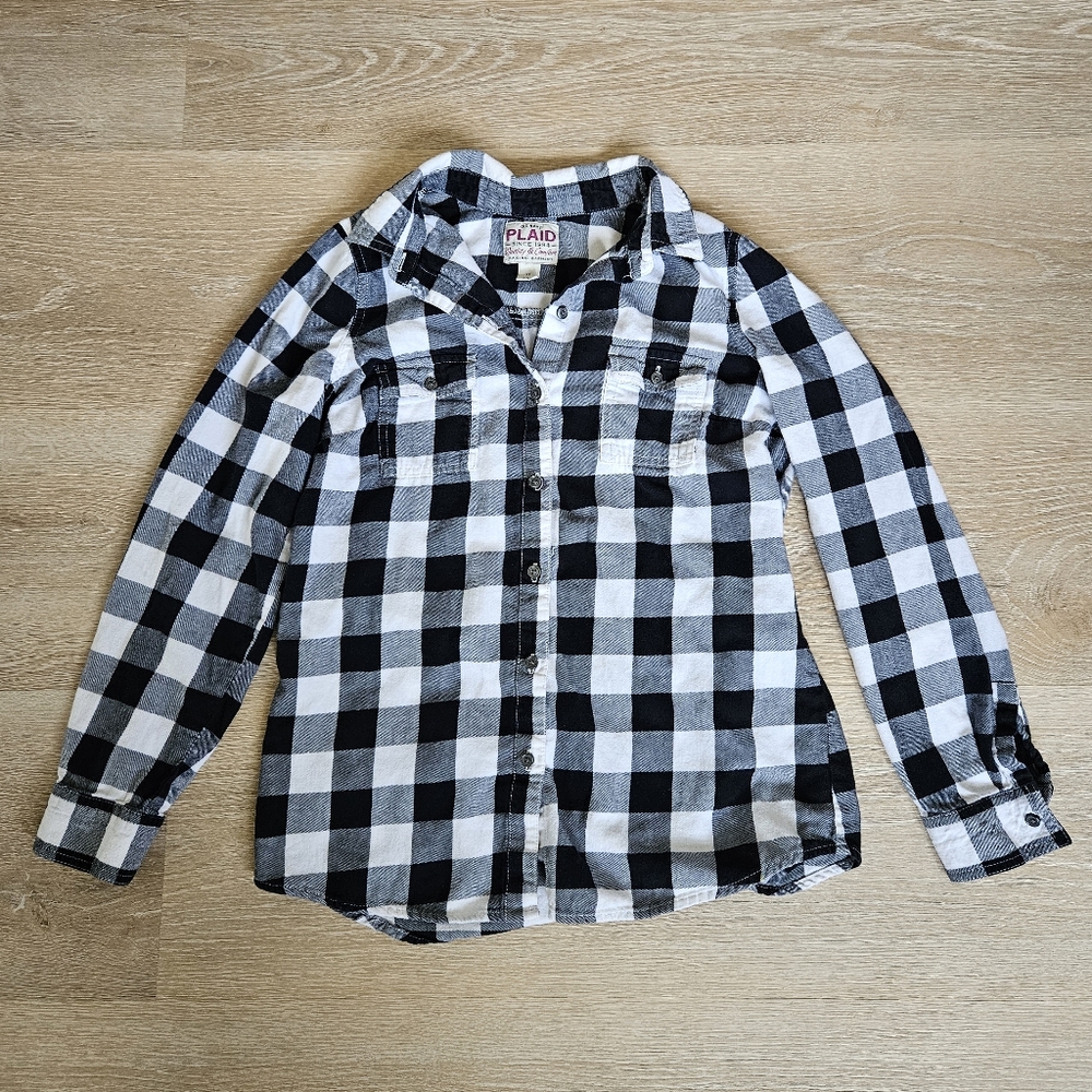 Old Navy Plaid Button Down Shirt - Women's Size Xsmall